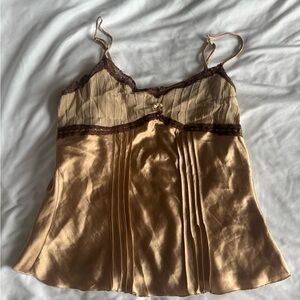 Silky Gold and Brown Camisole